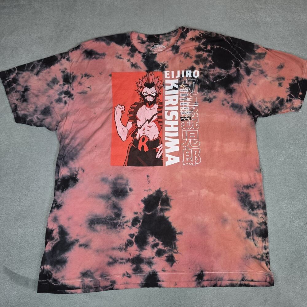 TitleMy Hero Academia Eijiro Kirishima Tie Dye T-Shirt XL Hot Topic Anime Cott